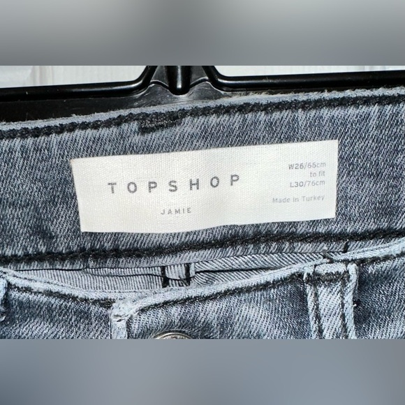 Topshop Jamie Skinny High Rise Jeans in Grey W26 L30 NWOT - Picture 8 of 10